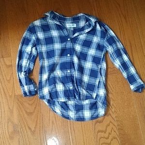 A girls flannel shirt